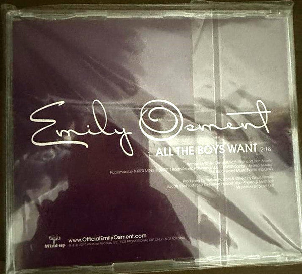 Emily Osment : All The Boys Want (CD, Single, Promo)
