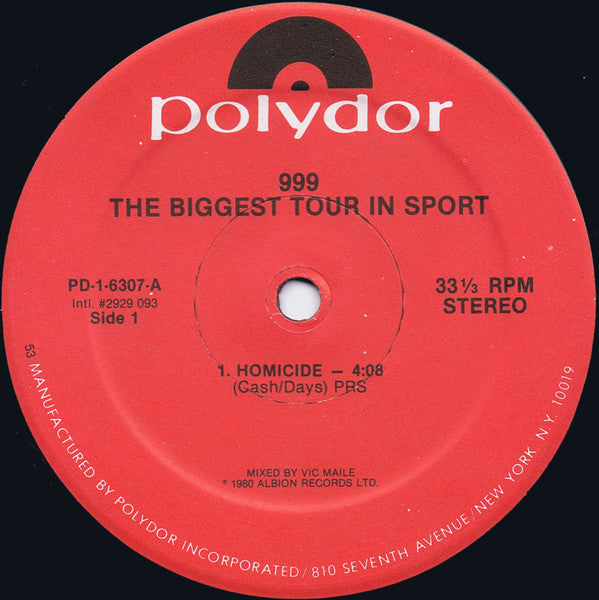 999 : The Biggest Tour In Sport (LP, MiniAlbum)