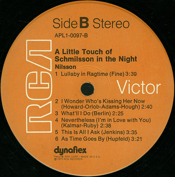 Harry Nilsson : A Little Touch Of Schmilsson In The Night (LP, Album, Hol)