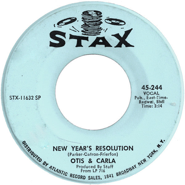 Otis* & Carla* : Lovey Dovey / New Year's Resolution (7", Single, Spe)