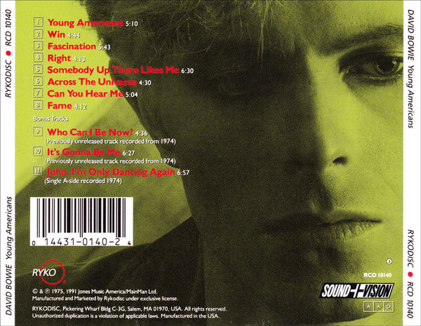 David Bowie : Young Americans (CD, Album, RE, RM)