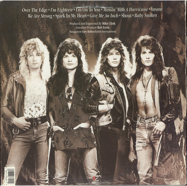 Hurricane (9) : Over The Edge (LP, Album, SRC)