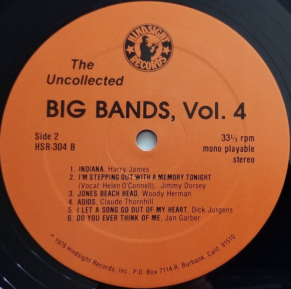 Various : The Uncollected Big Bands Vol. 4 (LP, Mono)