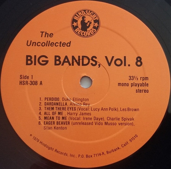 Various : The Uncollected Big Bands Vol. 8 (LP, Mono)