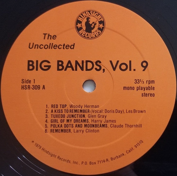 Various : The Uncollected Big Bands Vol. 9 (LP, Mono)