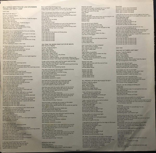 Meat Loaf : Bat Out Of Hell (LP, Album, RE, Ter)