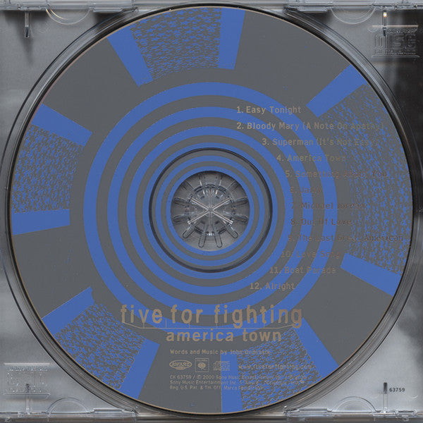 Five For Fighting : America Town (CD, Album)