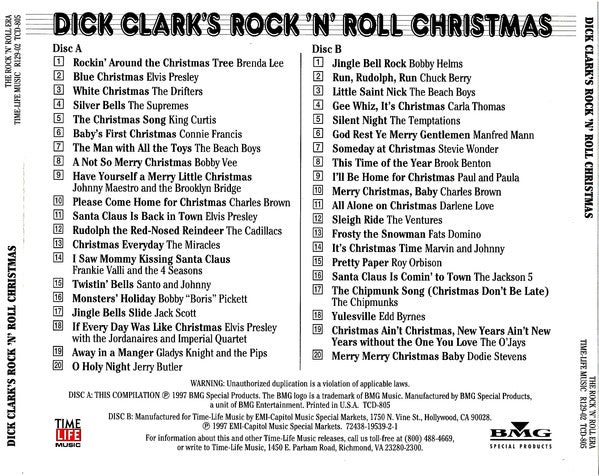 Various : Dick Clark's Rock 'N' Roll Christmas (2xCD, Comp, RM)