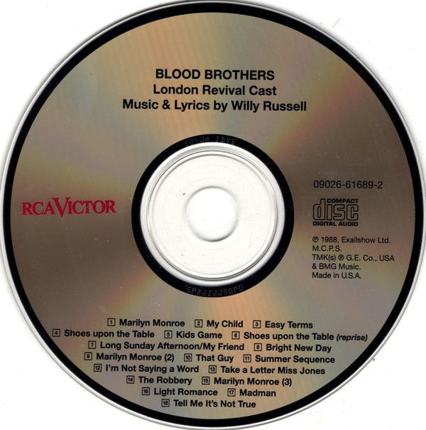 Various : Blood Brothers - London Revival Cast Recording (CD, Album, RE)