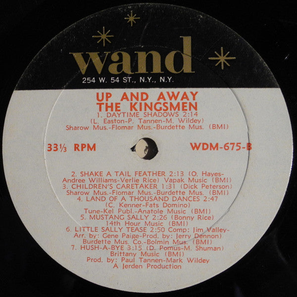 The Kingsmen : Up And Away (LP, Album, Mono)