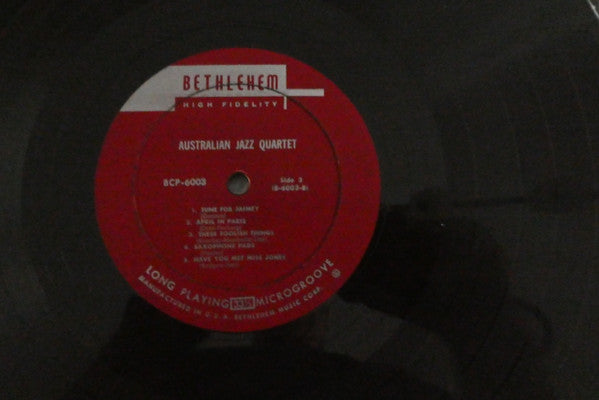 The Australian Jazz Quartet : Australian Jazz Quartet (LP, Album, Mono, Mic)