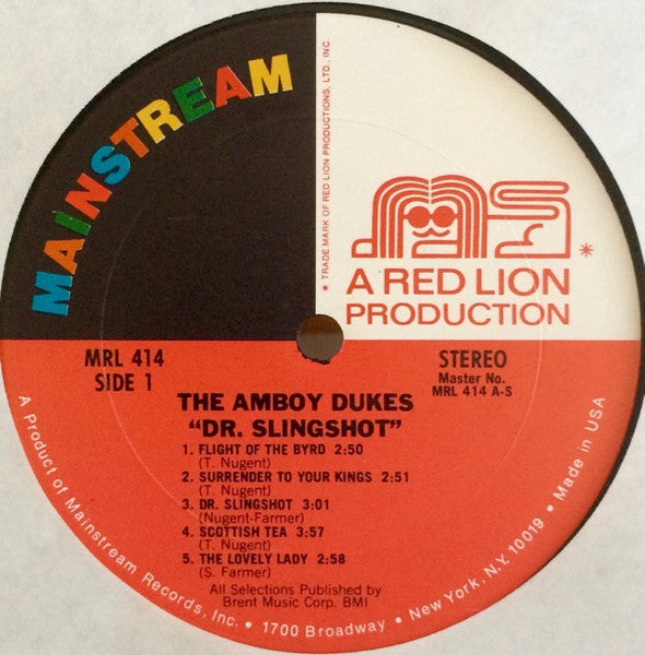 The Amboy Dukes : Dr. Slingshot (LP, Comp, RE)