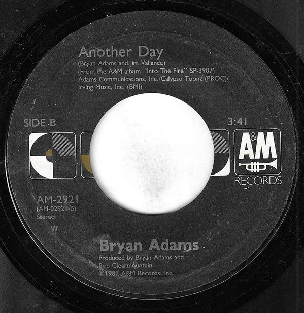 Bryan Adams : Heat Of The Night (7", Single, Styrene, Car)
