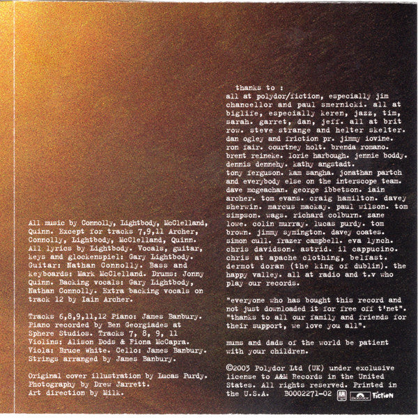 Snow Patrol : Final Straw (CD, Album, Tec)