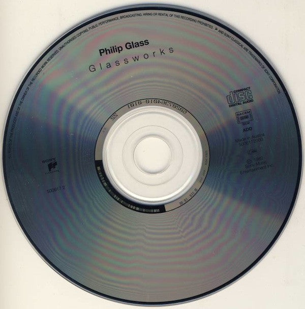 Philip Glass : Glassworks (CD, Album, RE)
