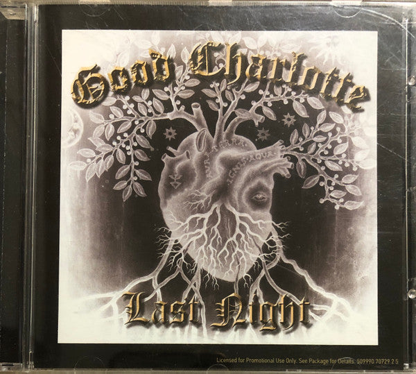 Good Charlotte : Last Night (CD, Single, Promo)