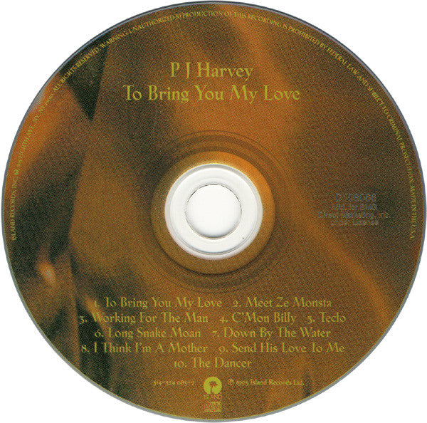 PJ Harvey : To Bring You My Love (CD, Album, Club)