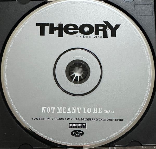 Theory Of A Deadman : Not Meant To Be (CD, Single, Promo)