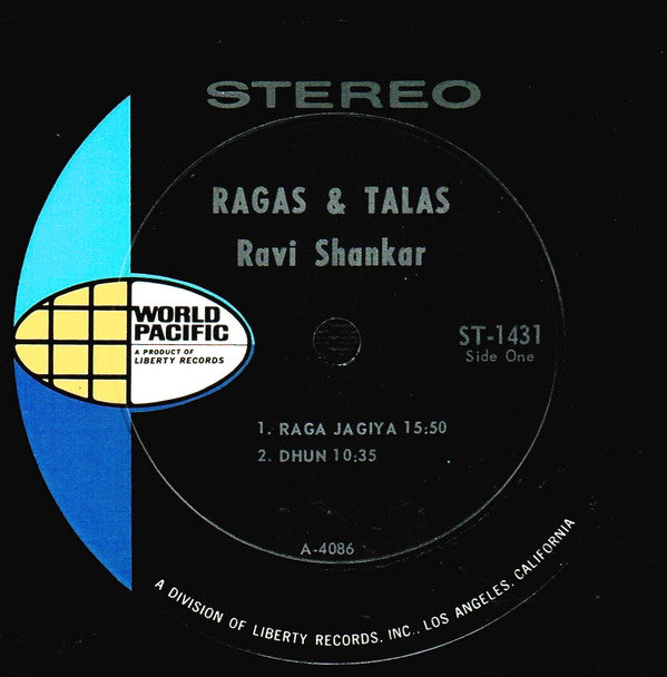 Ravi Shankar, Alla Rakha : Rāgas & Tālas (LP, Album, Roc)
