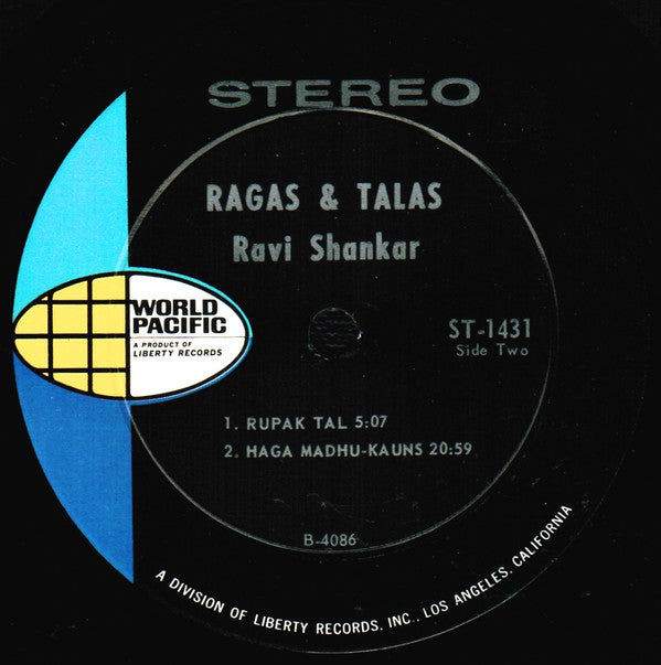 Ravi Shankar, Alla Rakha : Rāgas & Tālas (LP, Album, Roc)