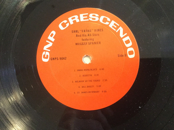 Earl Hines And His All-Stars : Gene Norman Presents Earl "Fatha" Hines And His All Stars Featuring Muggsy Spanier (LP, Album)