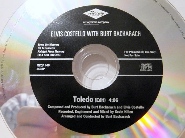 Elvis Costello With Burt Bacharach : Toledo (CD, Promo)