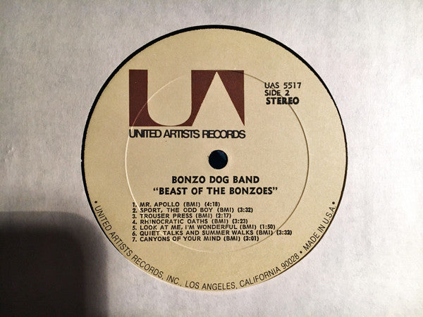 Bonzo Dog Doo-Dah Band : Beast Of The Bonzos (LP, Comp, Gat)