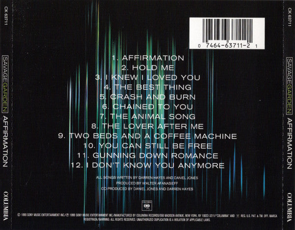 Savage Garden : Affirmation (CD, Album)