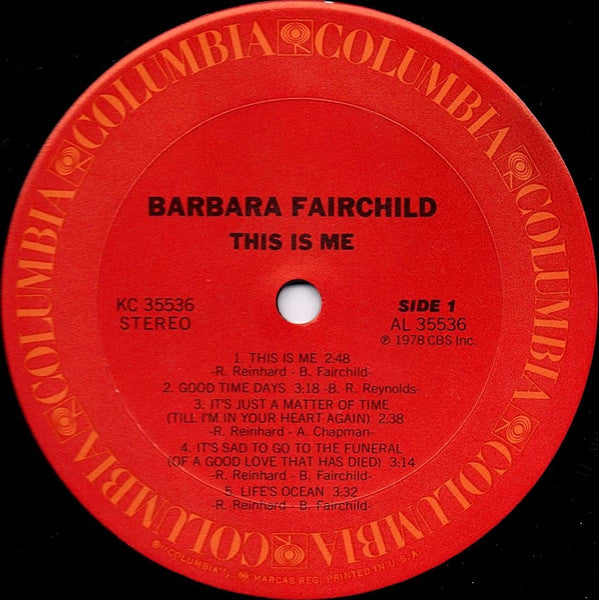 Barbara Fairchild : This Is Me (LP, Album, Ter)