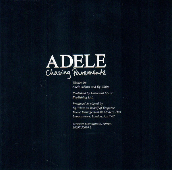 Adele (3) : Chasing Pavements (CD, Single, Promo)