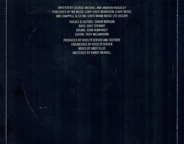 Seether : Careless Whisper  (CD, Single, Promo)