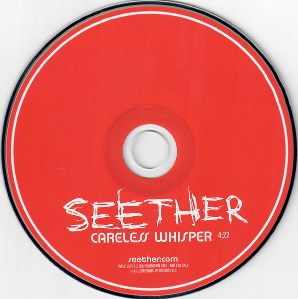 Seether : Careless Whisper  (CD, Single, Promo)