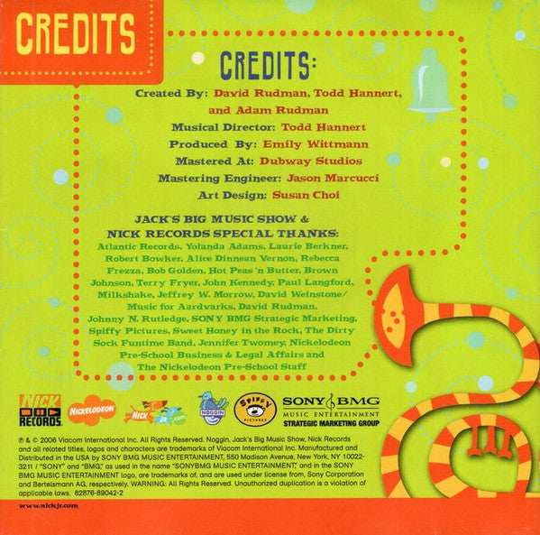 Various : Jack's Big Music Show: Season One (CD, Album)