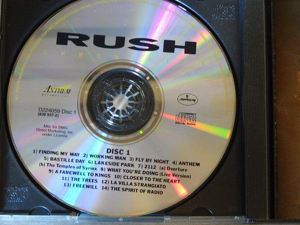Rush : Chronicles (2xCD, Comp, Club)