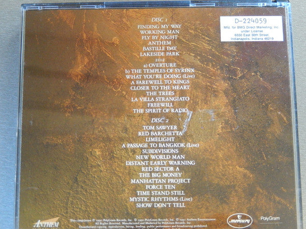 Rush : Chronicles (2xCD, Comp, Club)