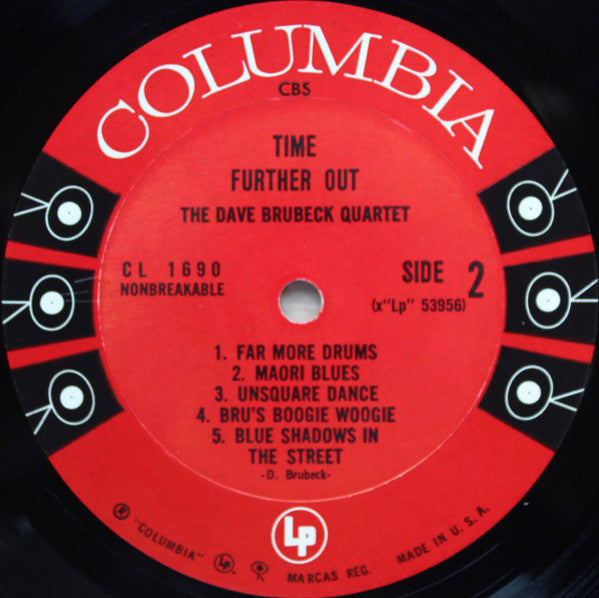 The Dave Brubeck Quartet : Time Further Out (Miro Reflections) (LP, Album, Mono, Hol)