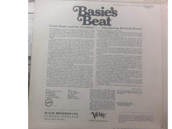 Count Basie Orchestra : Basie's Beat (LP, Mono)