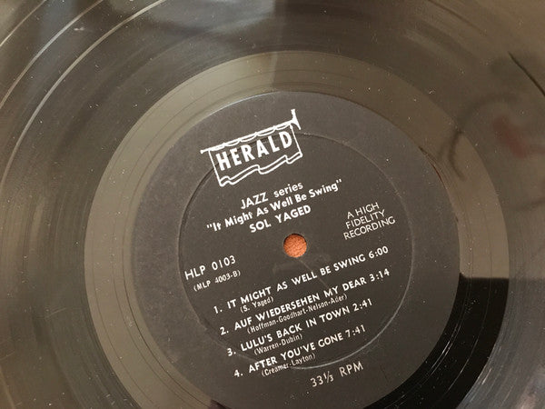 Sol Yaged : It Might As Well Be Swing (LP, Album, Mono, Bla)
