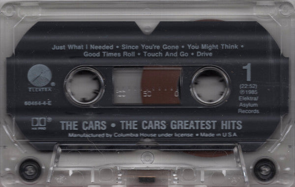 The Cars : The Cars Greatest Hits (Cass, Comp, Club, Cle)
