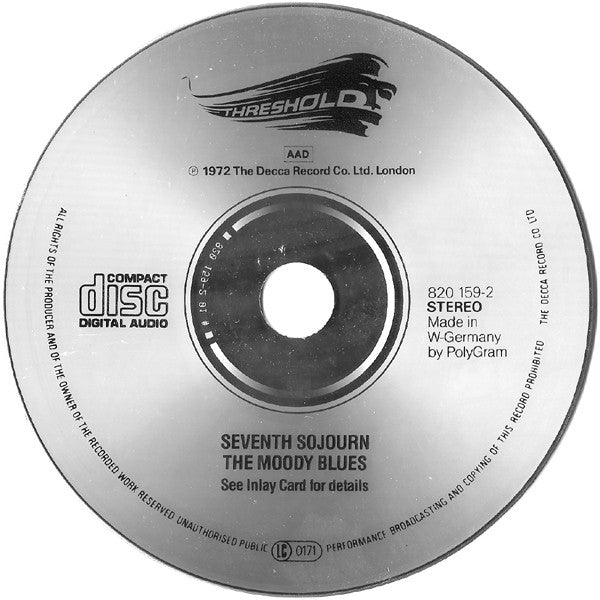 The Moody Blues : Seventh Sojourn (CD, Album, RE)