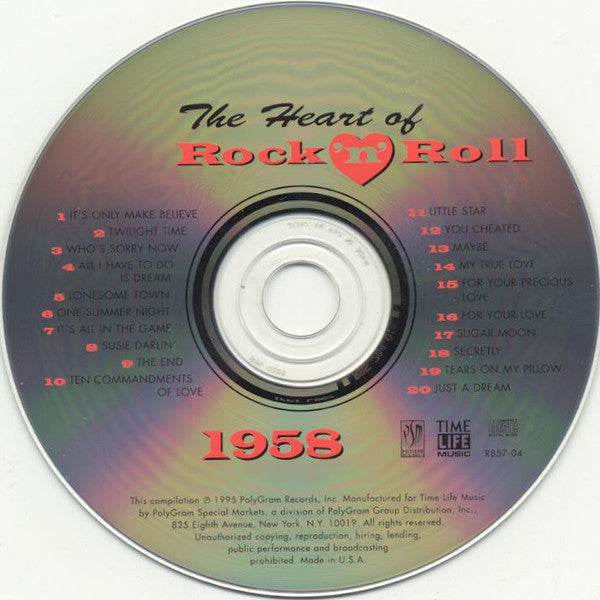 Various : The Heart Of Rock 'N' Roll - 1958 (CD, Comp)