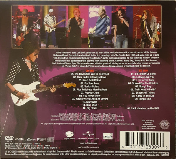 Jeff Beck : Live At The Hollywood Bowl (2xCD, Album + DVD-V, Multichannel)