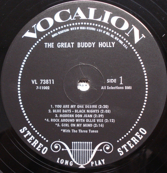 Buddy Holly : The Great Buddy Holly (LP, Album)