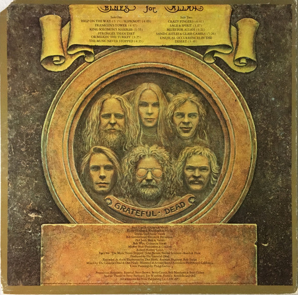 The Grateful Dead : Blues For Allah (LP, Album, Res)