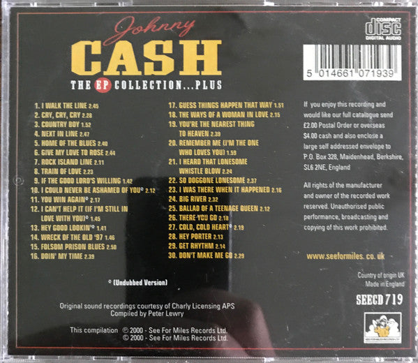 Johnny Cash : The EP Collection...Plus (CD, Comp)