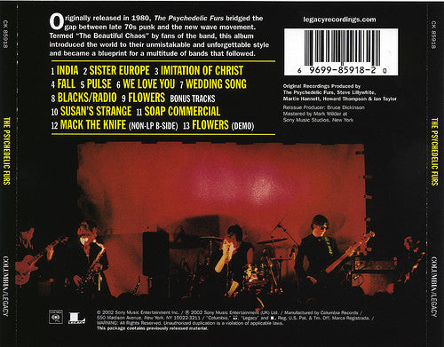 The Psychedelic Furs : The Psychedelic Furs (CD, Album, RE, RM)