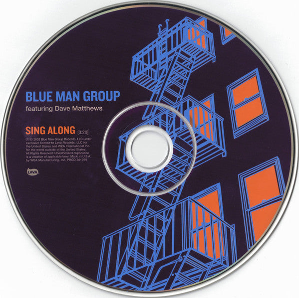 Blue Man Group feat. Dave Matthews : Sing Along (CD, Single, Promo)