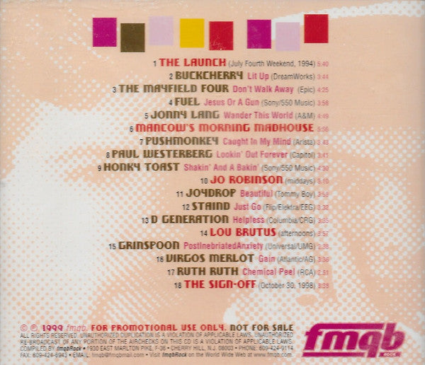Various : FMQB CD Aircheck Volume 38: The Rock 103.5 Chicago Boxset (CD, Comp, Promo)