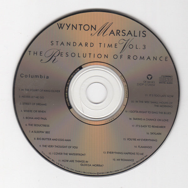 Wynton Marsalis : Standard Time Vol. 3 (The Resolution Of Romance) (CD, Album)