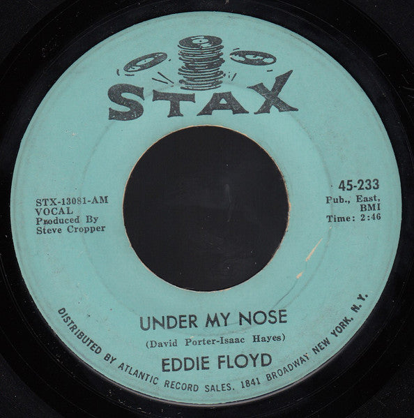 Eddie Floyd : On A Saturday Night / Under My Nose (7", Single)